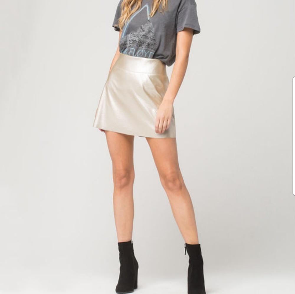 3 for $35 Tillys metallic skirt